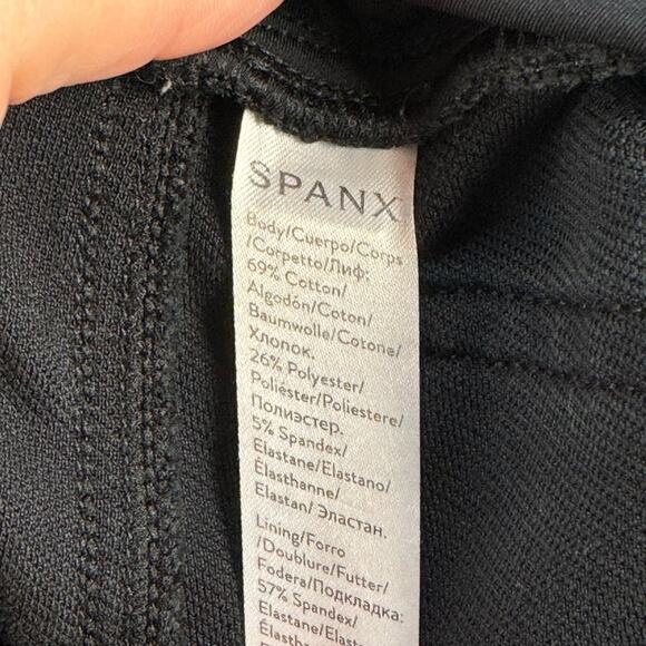 Spanx Leggings Women Medium Black Legging Pant Stretch Shaping - Picture 7 of 7